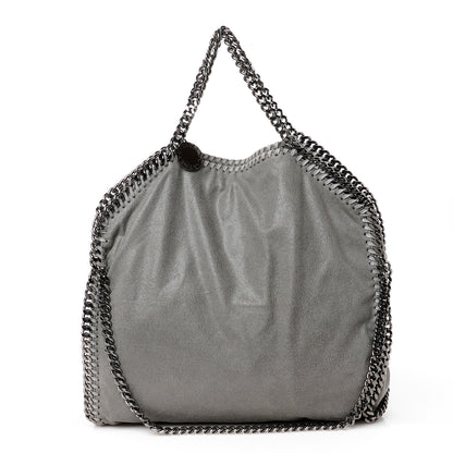 Stella McCartney STELLA MCCARTNEY Shaggy Deer Falabella Fold Over Tote Grey 1 of 12
