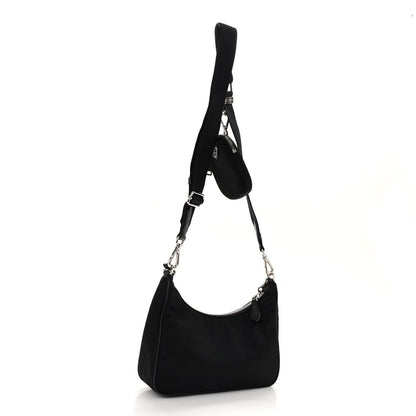 Prada Nylon Re-Edition 2005 Shoulder Bag Black 3 of 9