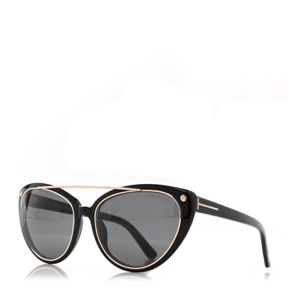 Tom Ford Edita Sunglasses TF384 Black 1 of 8