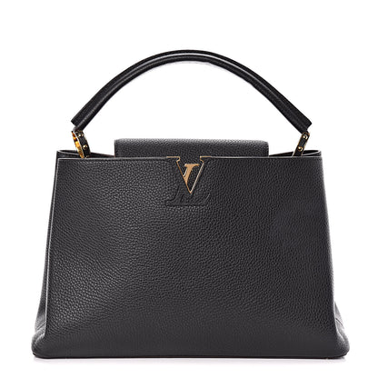 Louis Vuitton Taurillon Capucines MM Black 1 of 8