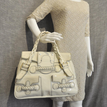 Valentino Garavani Patent Large Histoire White 2 of 8