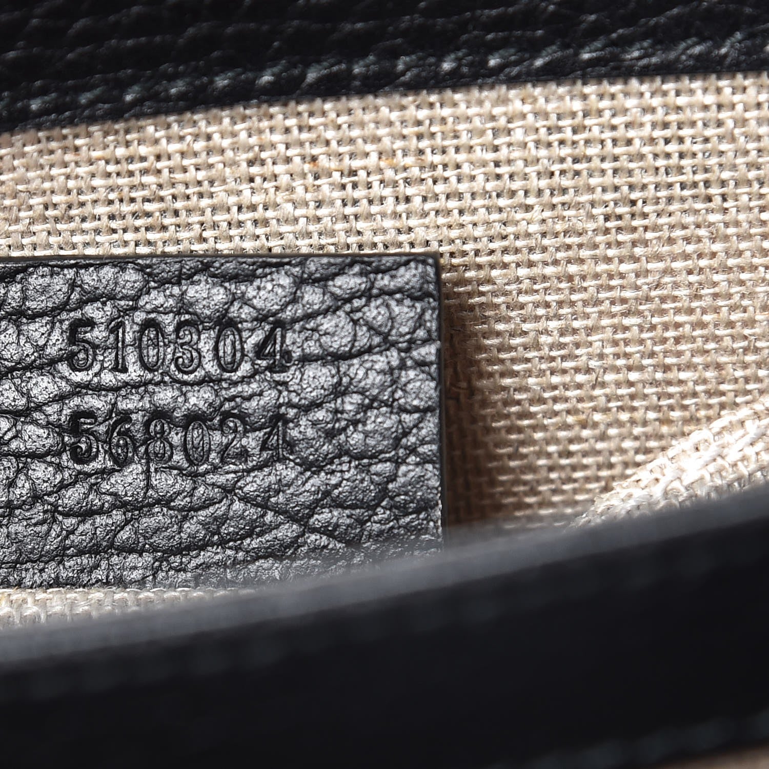 Gucci Dollar Calfskin Small Interlocking G Shoulder Bag Black 7 of 7