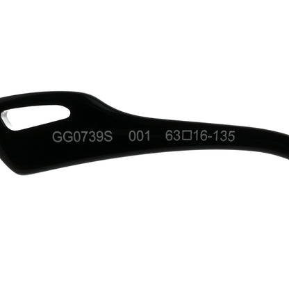 Gucci Metal Square Frame Sunglasses GG0739S Black 5 of 8