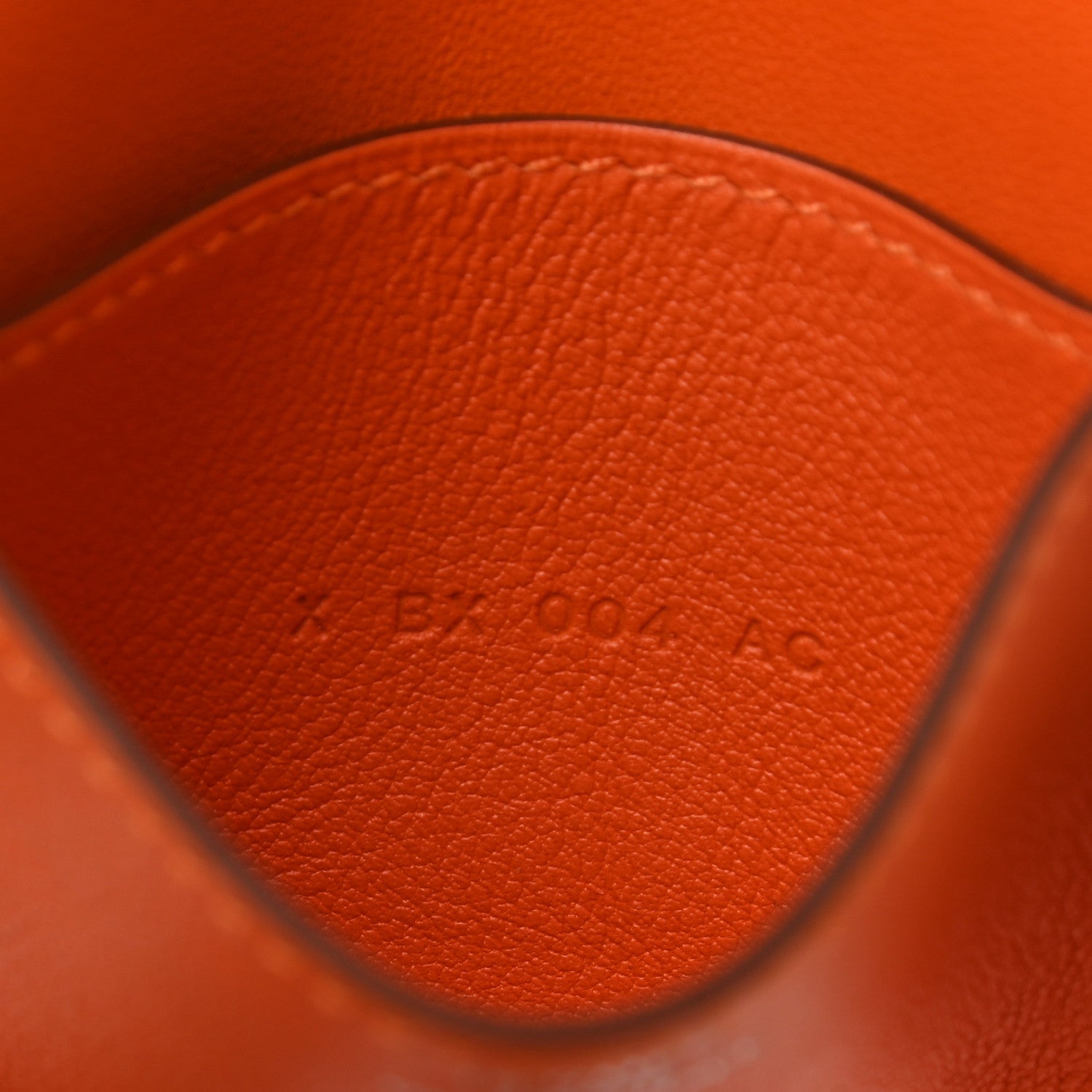 Hermes Evercolor Dogon Card Case Orange 7 of 8