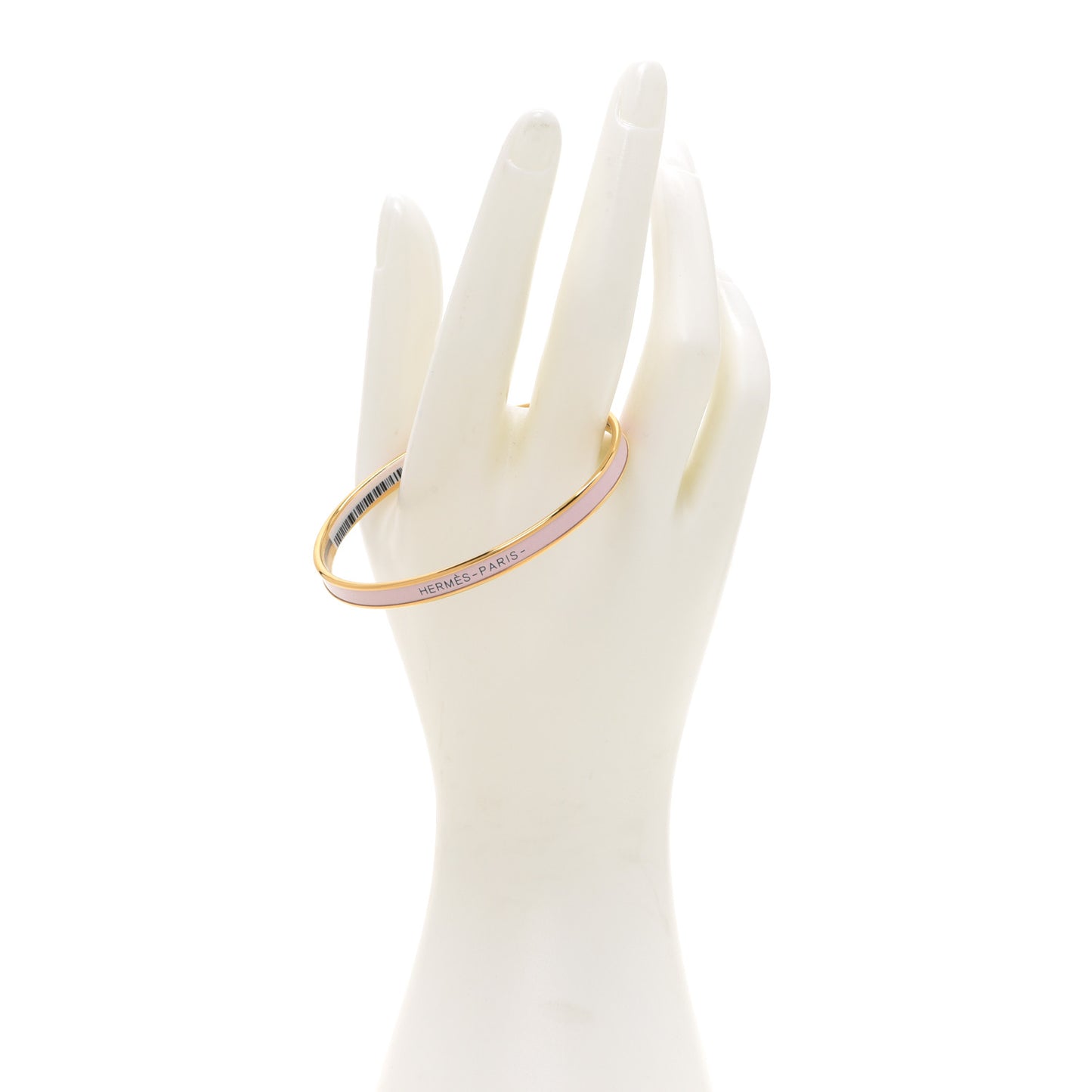 Enamel Printed Extra Narrow Bracelet 70 Rose