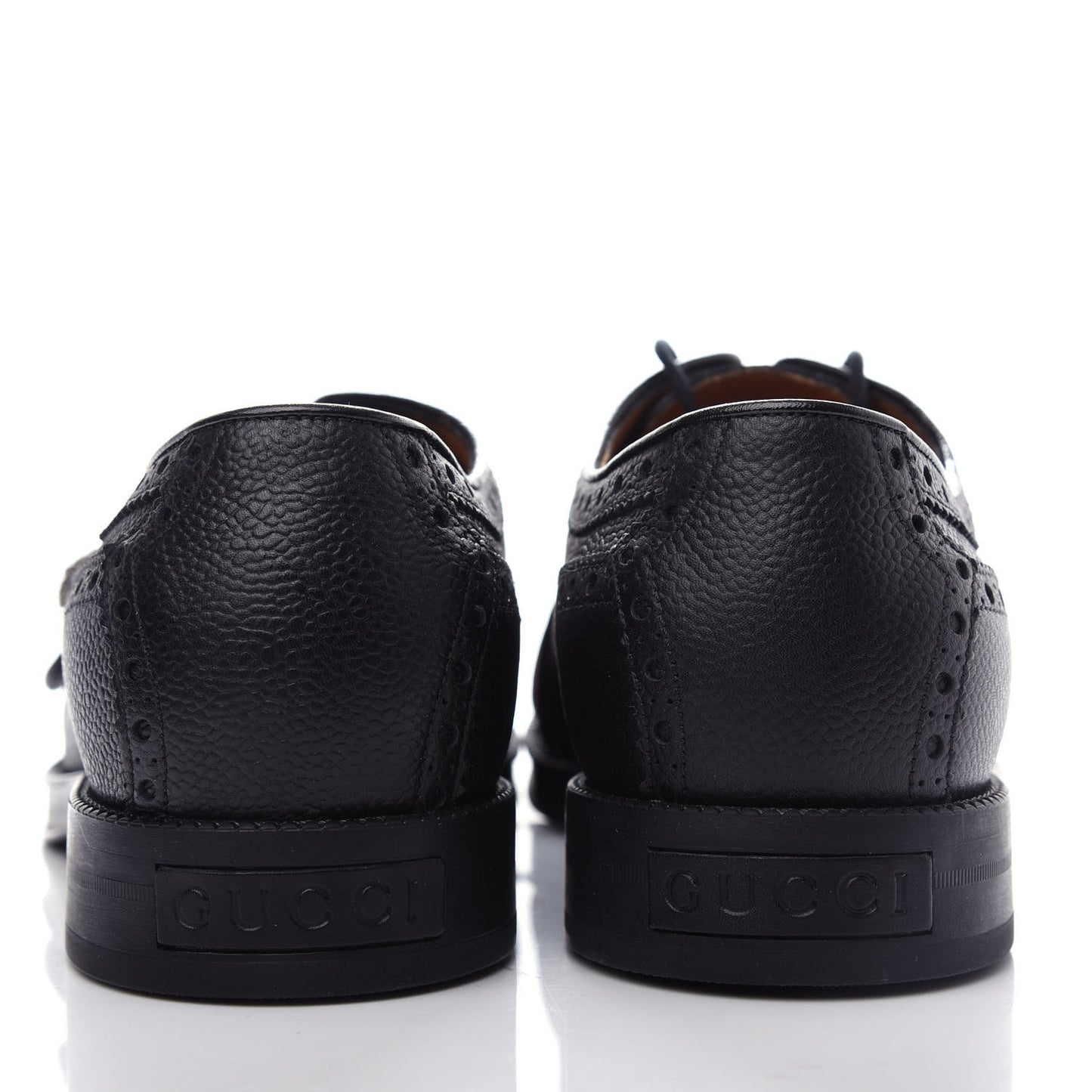 Calfskin Web Mens Queercore Brogue Derby Loafers 9 Black
