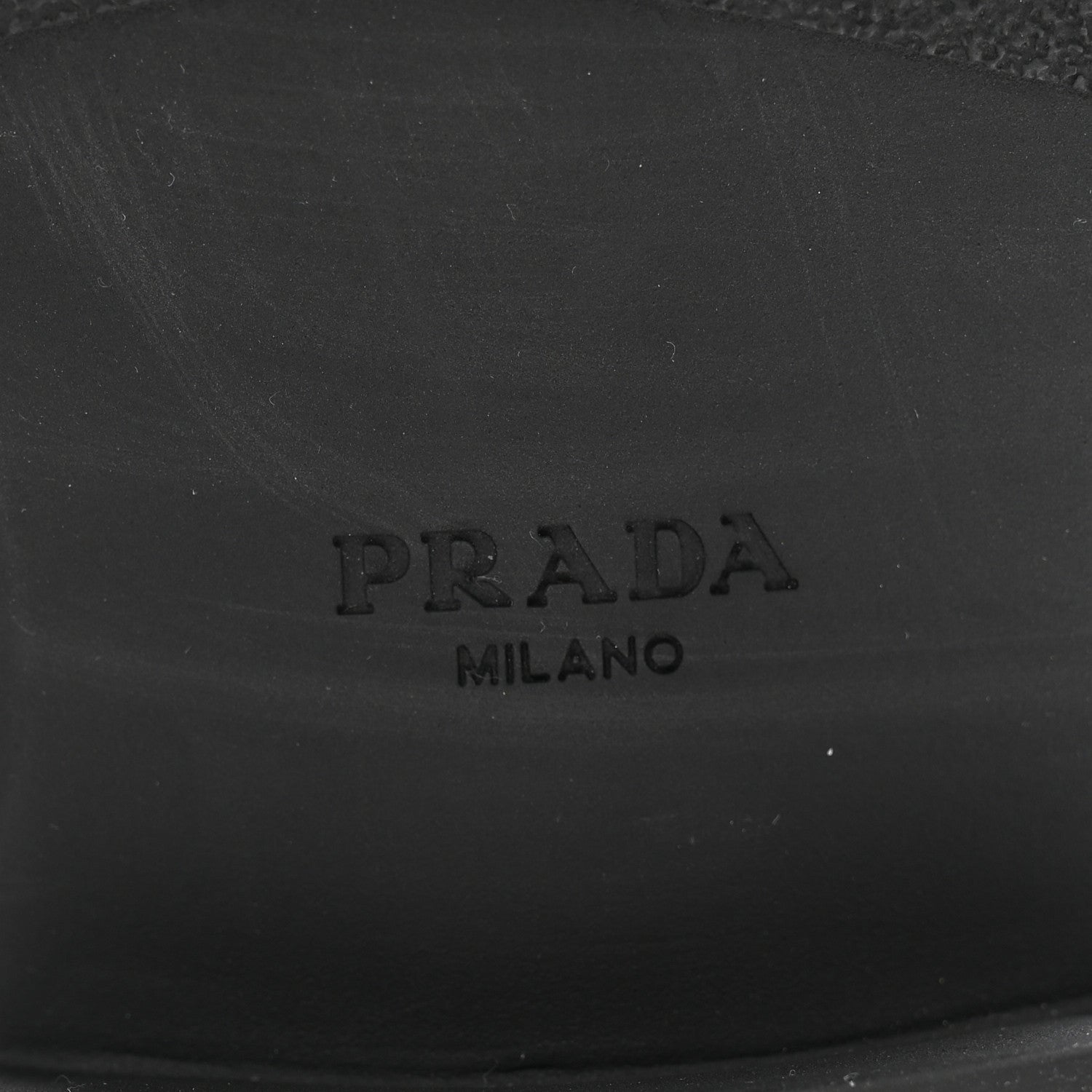 Prada Spazzolato Metal Triangle Logo 50mm Loafers 37 Black 7 of 10