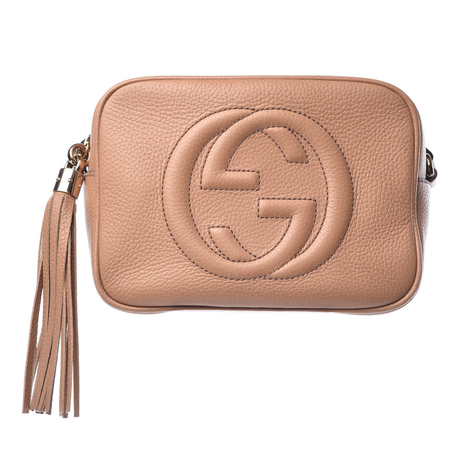 Gucci Pebbled Calfskin Small Soho Disco Bag Rose Beige 1 of 14