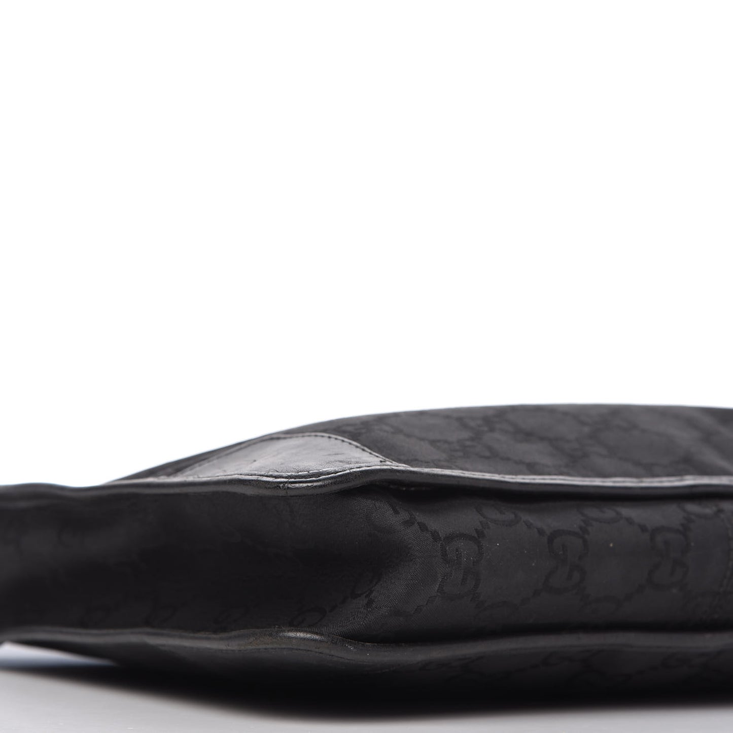 Nylon Monogram Shoulder Bag Black