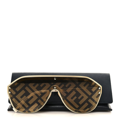 Fendi Acetate FF Fabulous Shield Sunglasses FF M0039/G/S White 9 of 9