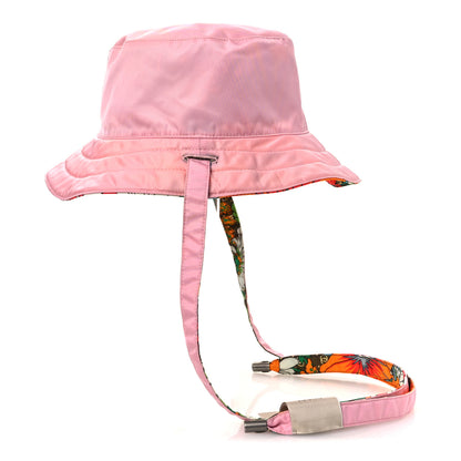 Gucci X THE NORTH FACE Econyl Nylon Floral Reversible Self-Tie Bucket Hat Pink 9 of 16