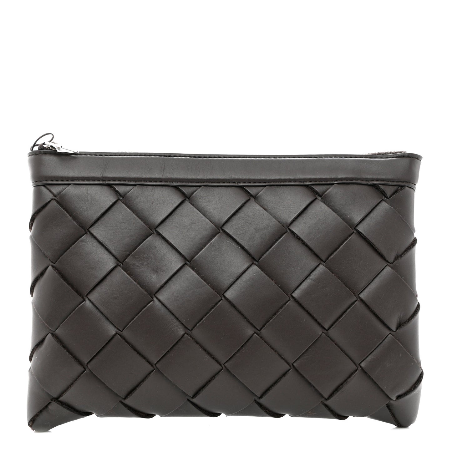 Nappa Intrecciato Pouch Brown