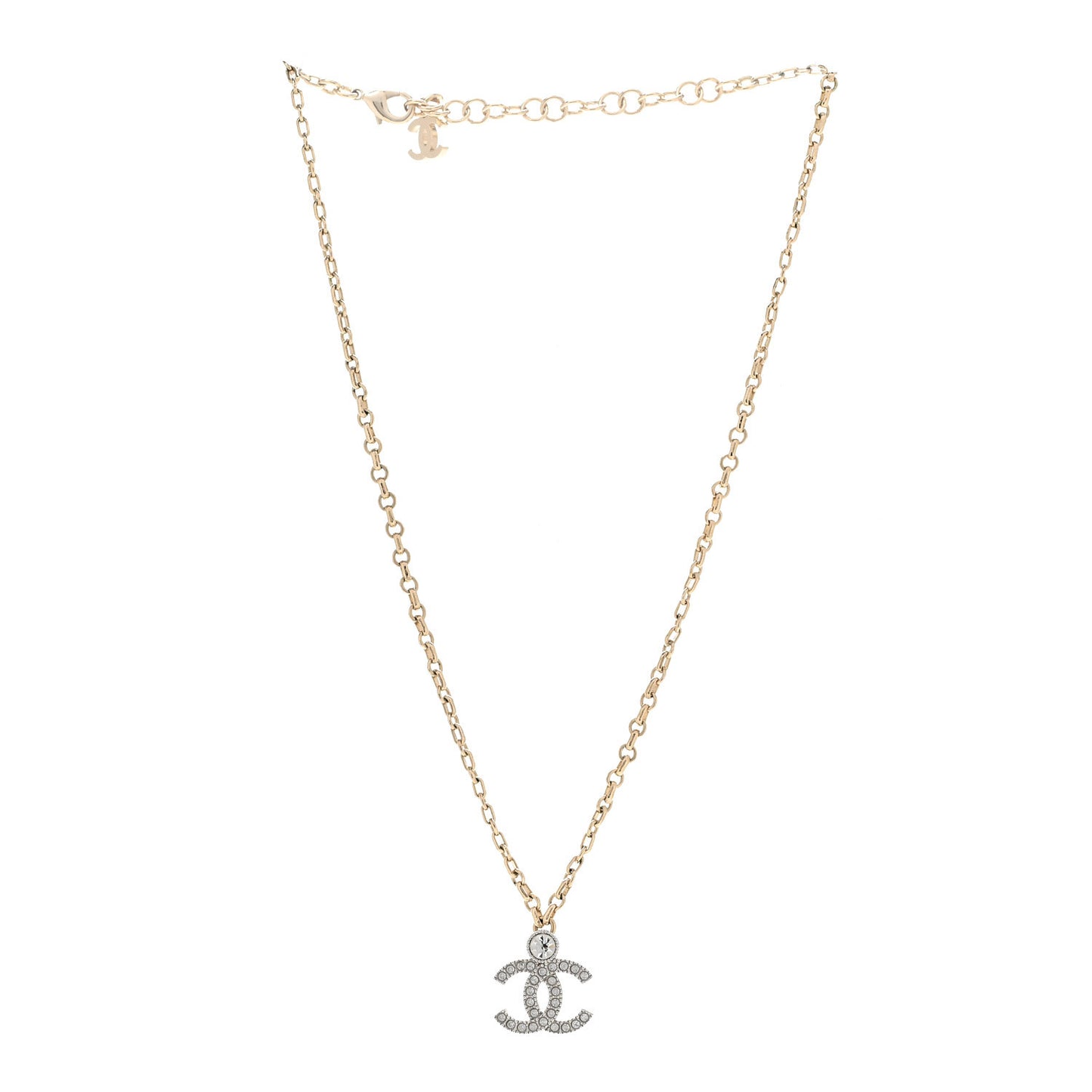 Crystal CC Necklace Gold Silver