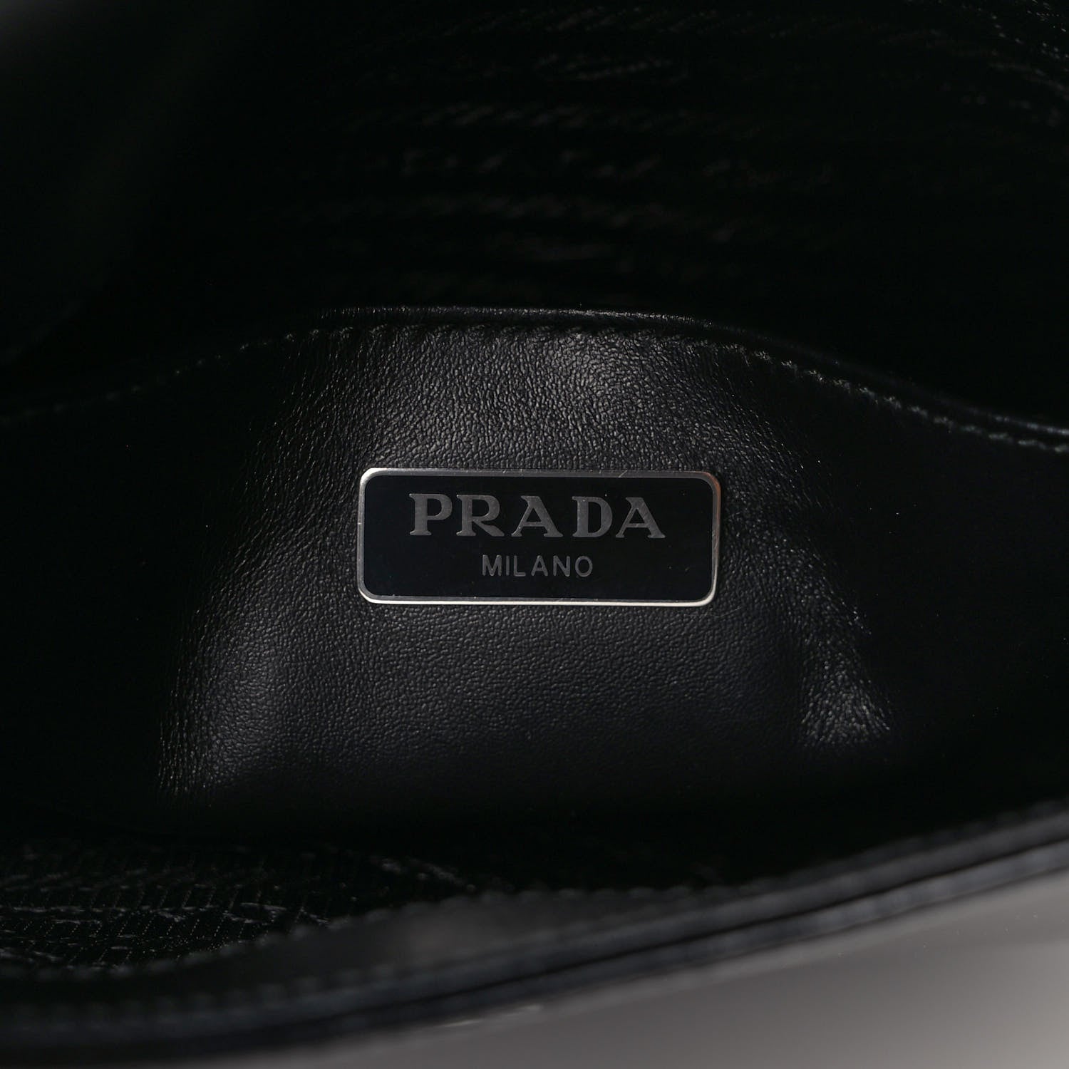 Prada Spazzolato Cleo Flap Adjustable Strap Shoulder Bag Black 6 of 8