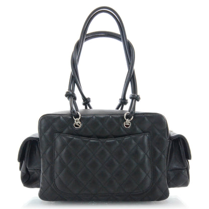Chanel Calfskin Quilted Small Cambon Multipocket Reporter Black 3 of 9