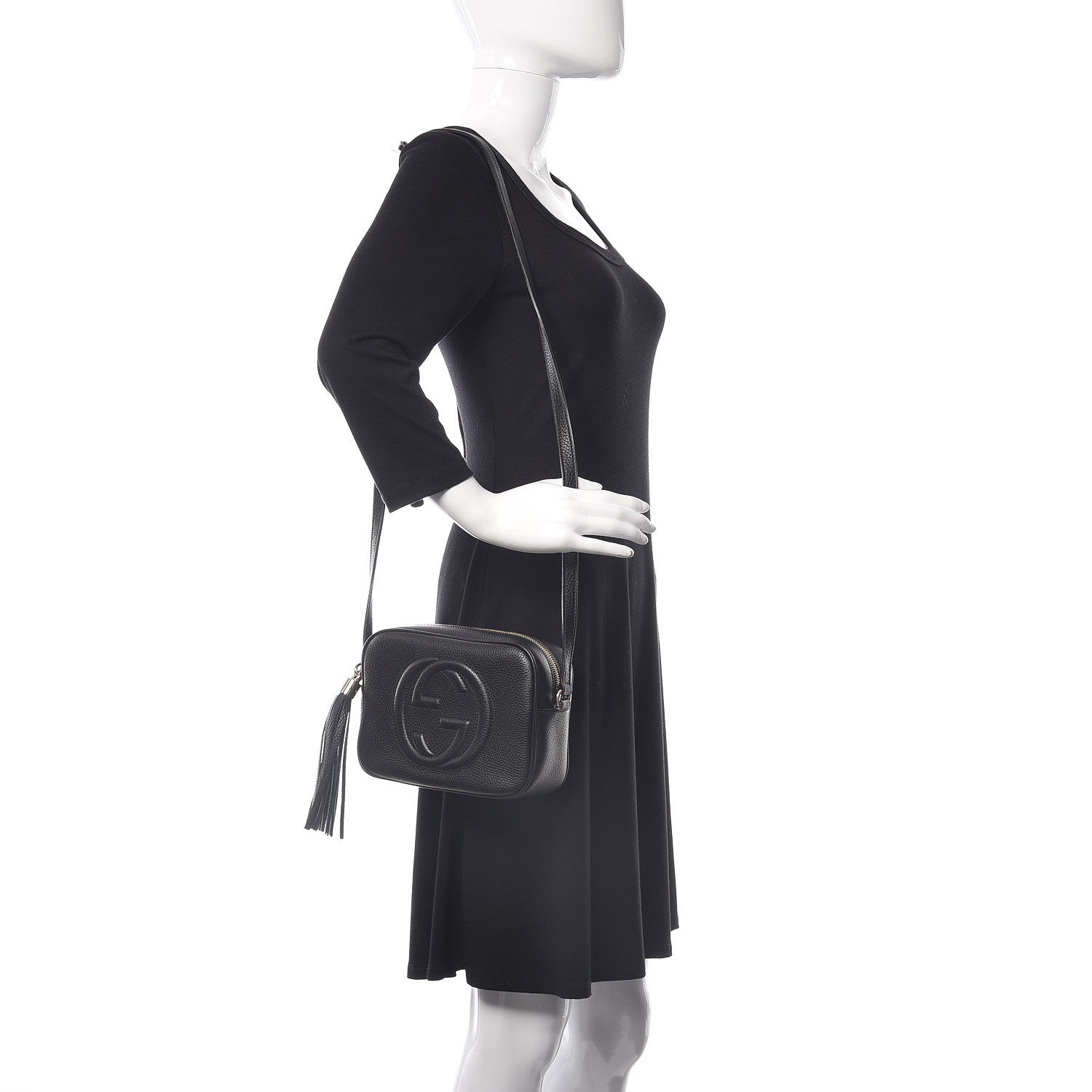 Gucci Pebbled Calfskin Small Soho Disco Bag Black 2 of 9