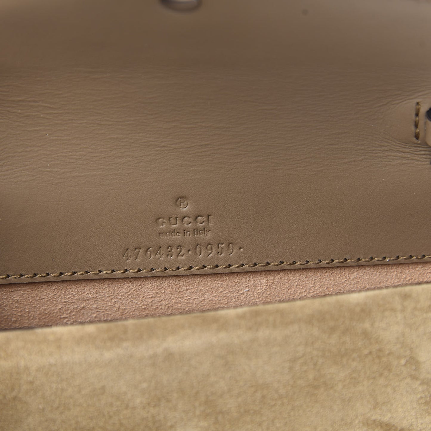 GG Supreme Monogram Super Mini Dionysus Shoulder Bag Taupe