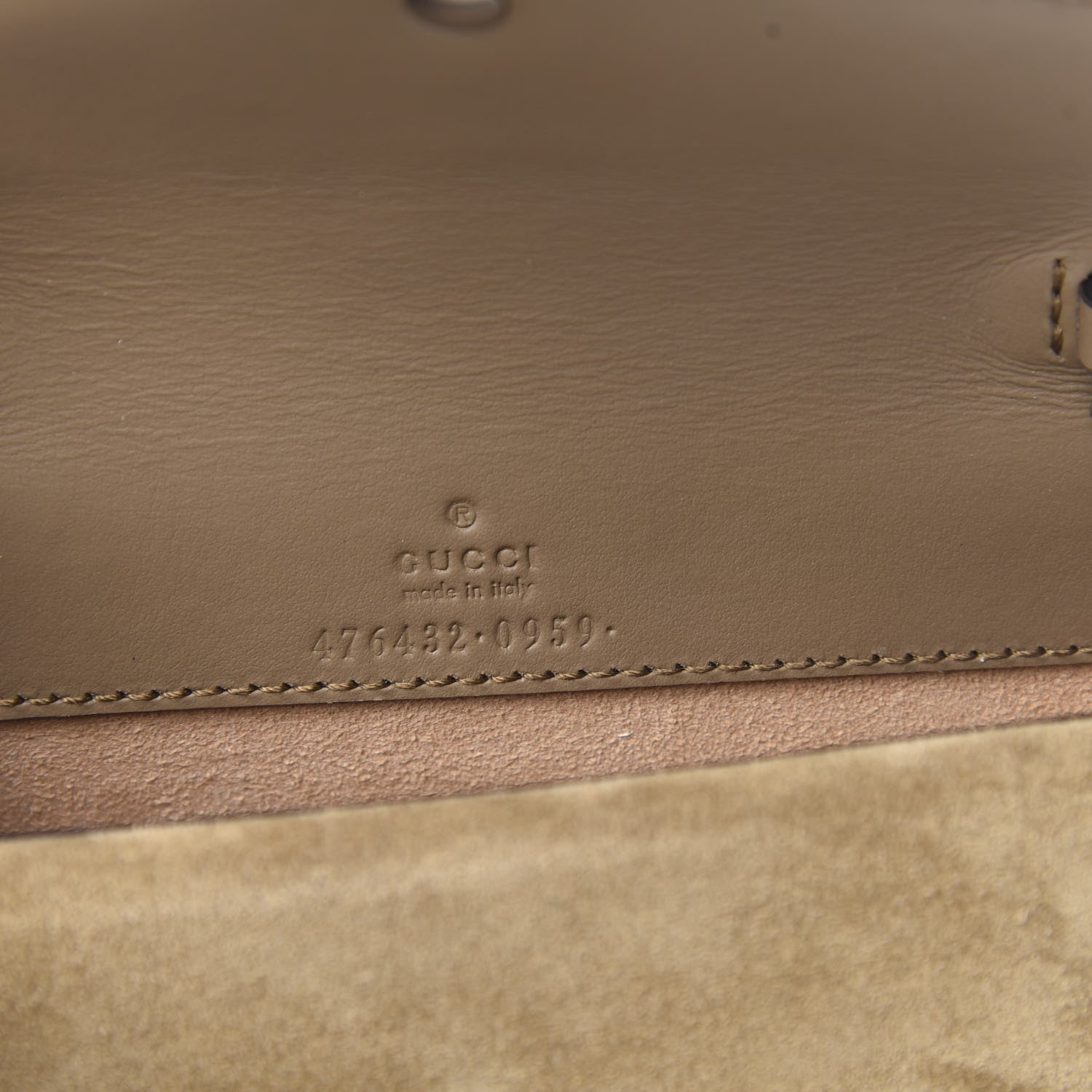 Gucci GG Supreme Monogram Super Mini Dionysus Shoulder Bag Taupe 8 of 12