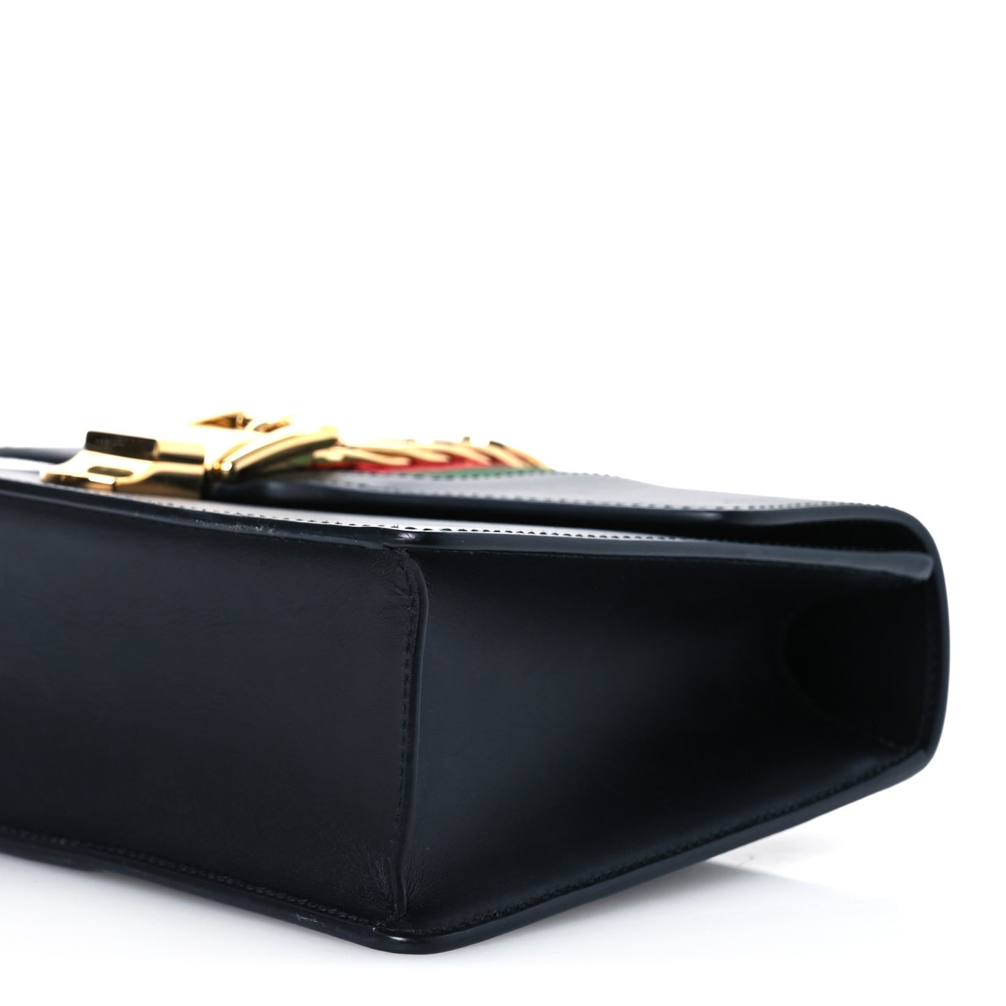 Calfskin Small Sylvie Shoulder Bag Black