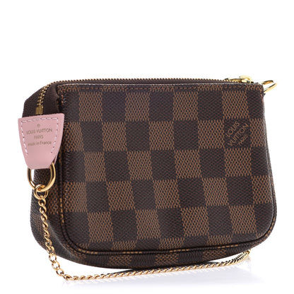 Louis Vuitton Damier Ebene 2020 Christmas Animation Big Wheel Mini Pochette Accessories Rose Ballerine 4 of 10