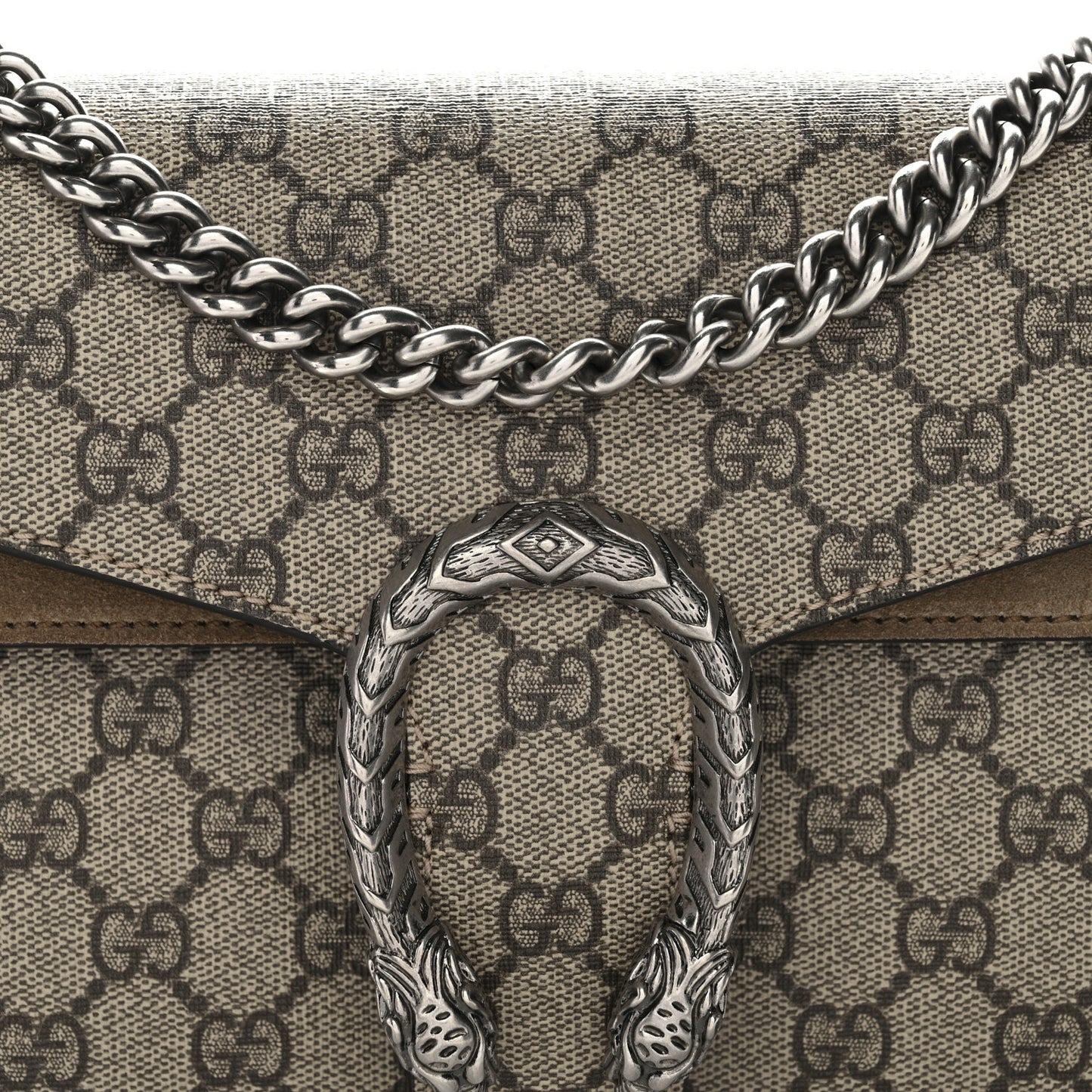 GG Supreme Monogram Small Dionysus Shoulder Bag Taupe
