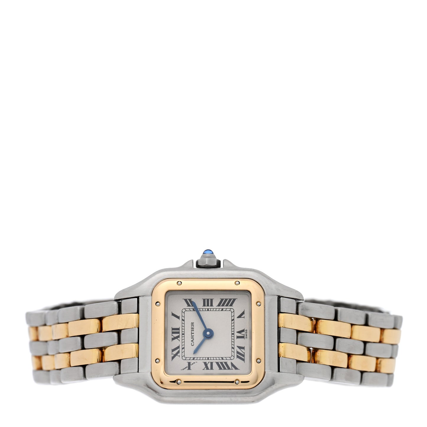 Stainless Steel 18K Yellow Gold 22mm Panthere Quartz Watch