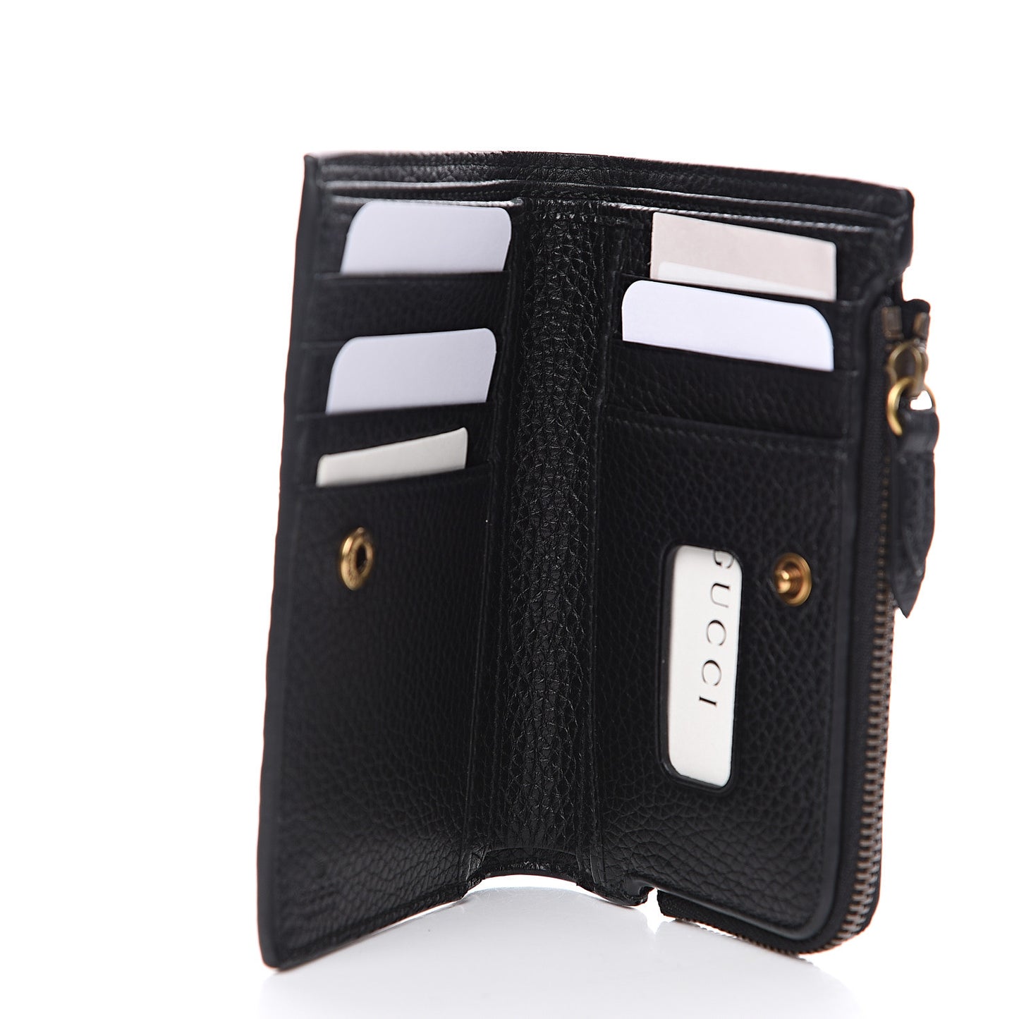 Calfskin Cellarius Blind For Bi-Fold Wallet Black