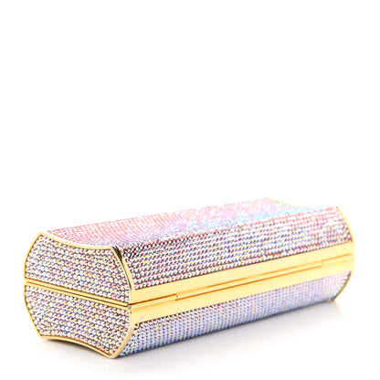 Judith Leiber Swarovski Crystal Minaudiere Clutch Gold 4 of 8
