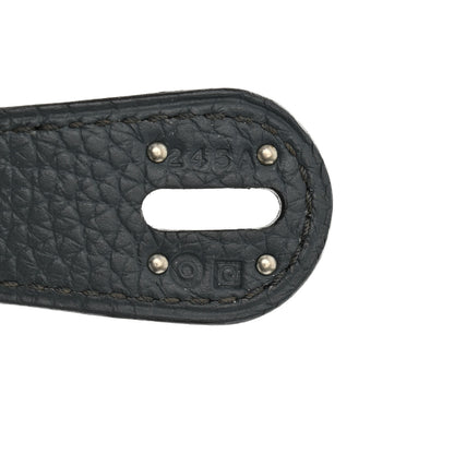 Hermes Taurillon Clemence Lindy 30 Bleu Orage 7 of 12