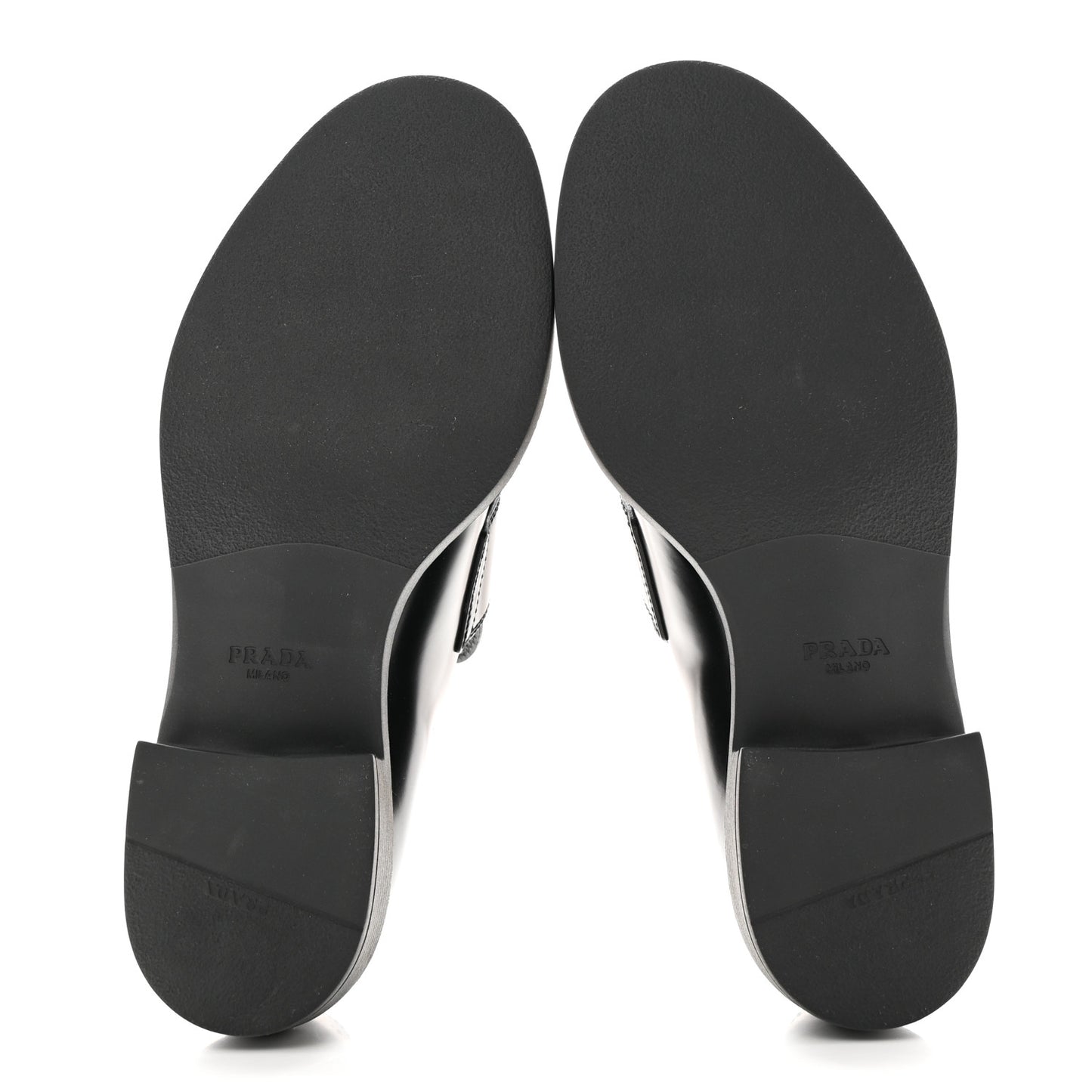 Spazzolato Metal Triangle Logo 50mm Loafers 40 Black