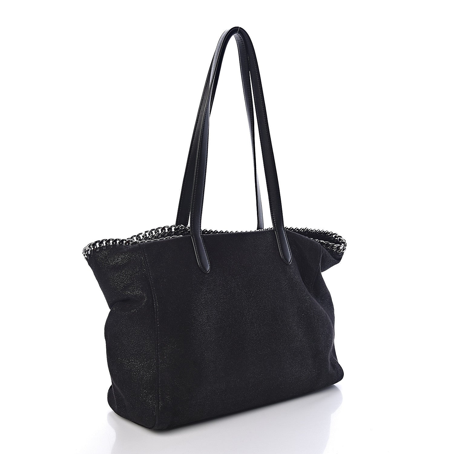 Stella McCartney Shaggy Deer Falabella East West Shopper Tote Black 3 of 9