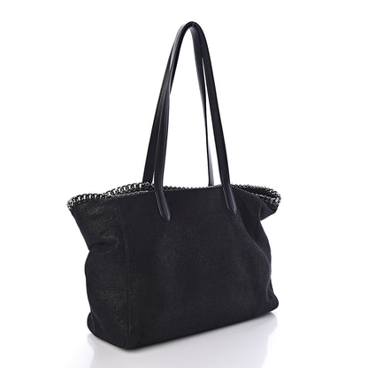 Stella McCartney Shaggy Deer Falabella East West Shopper Tote Black 3 of 9