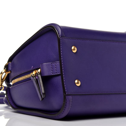 MCM Calfskin Boston Bag Purple 9 of 10