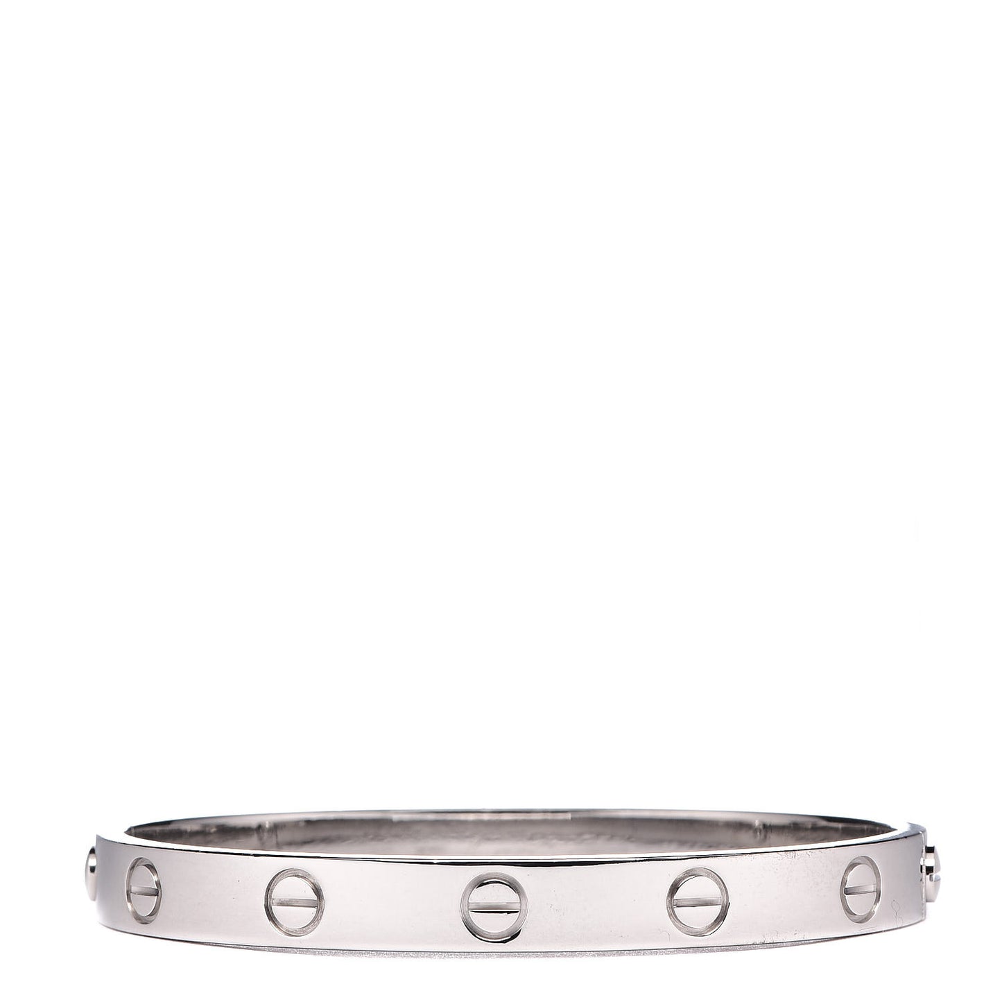 18K White Gold LOVE Bracelet 16