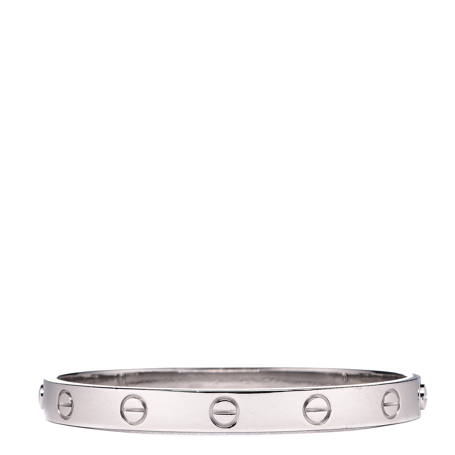 Cartier 18K White Gold LOVE Bracelet 16 1 of 5