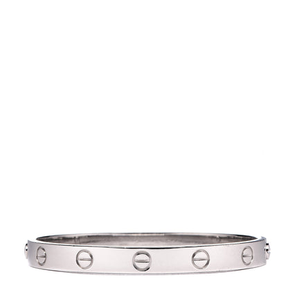 Cartier 18K White Gold LOVE Bracelet 16 1 of 5