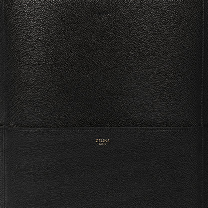 Celine Soft Grained Calfskin Sangle Bucket Bag Black 7 of 9