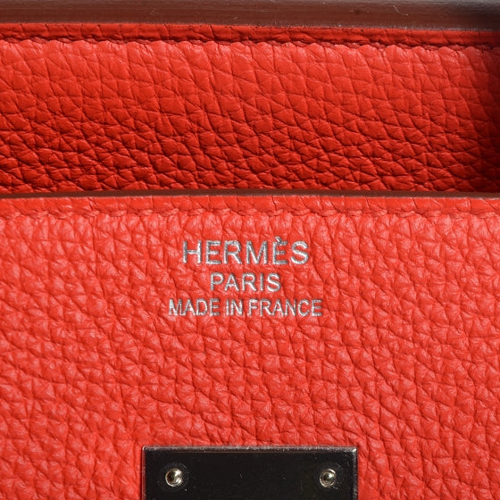 Togo Birkin 35 Rouge Casaque