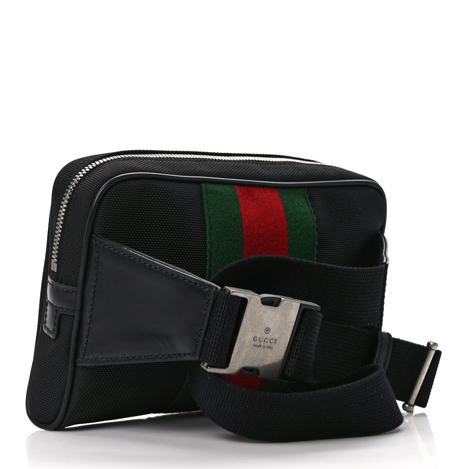 Gucci Canvas Web Slim Belt Bag Black 3 of 10