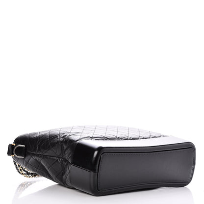 Chanel Aged Calfskin Quilted Large Gabrielle Hobo Black 5 of 8