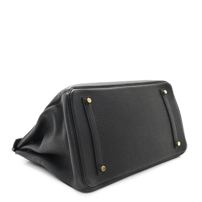Hermes Taurillon Clemence Birkin 35 Black 4 of 11