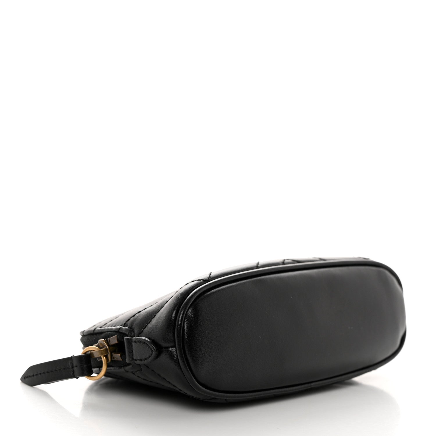 Gucci Calfskin Matelasse GG Marmont Pouch Cosmetic Case Black 4 of 7