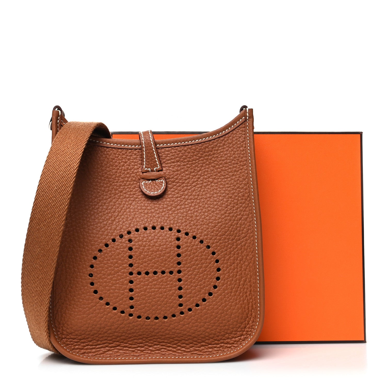Hermes Taurillon Clemence Evelyne TPM Gold 10 of 10