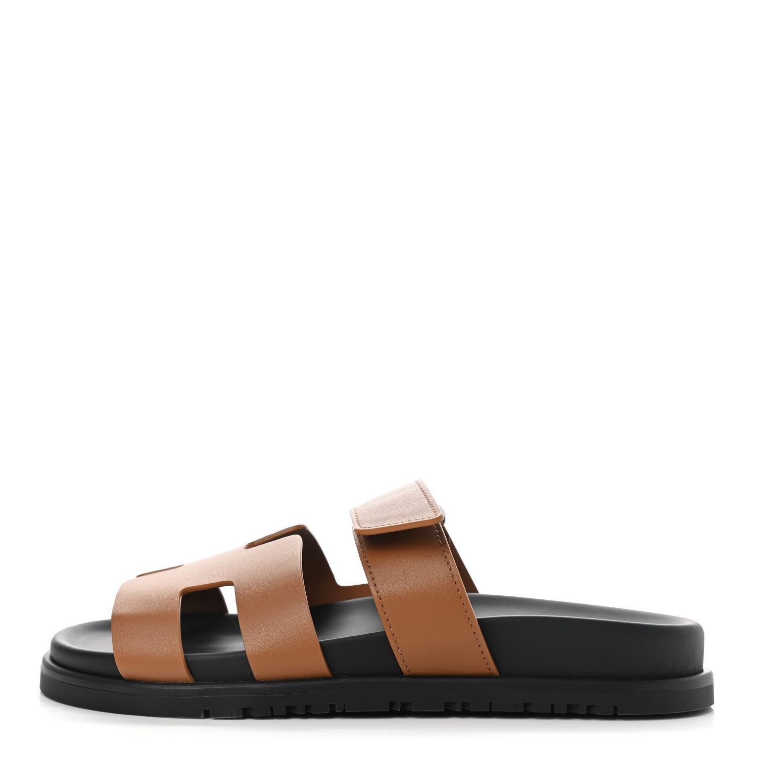 Hermes Calfskin Womens Chypre Sandals 37 Naturel 1 of 9
