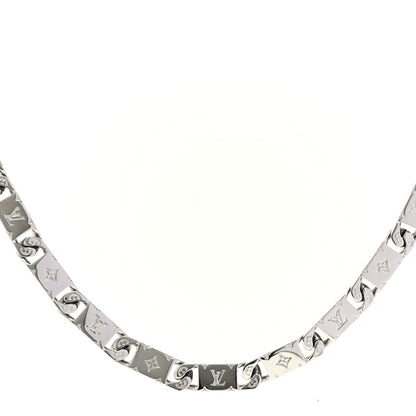 Louis Vuitton Metal Monogram Tied Up Necklace Silver 1 of 6
