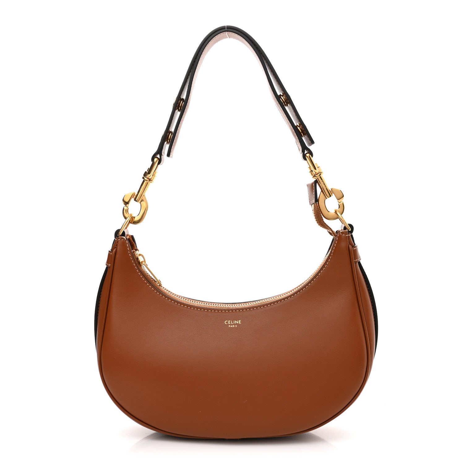 Celine Smooth Calfskin Medium Strap Ava Shoulder Bag Tan 1 of 10