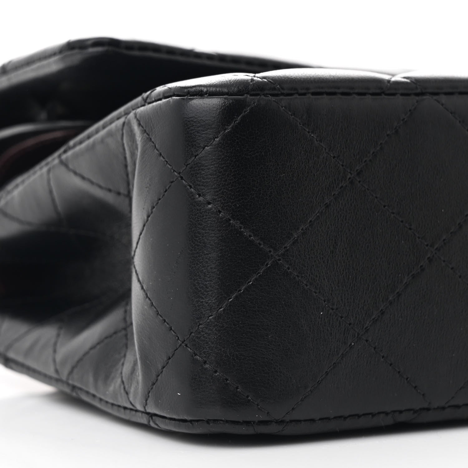 Chanel Lambskin Quilted Medium Double Flap Black 9 of 10