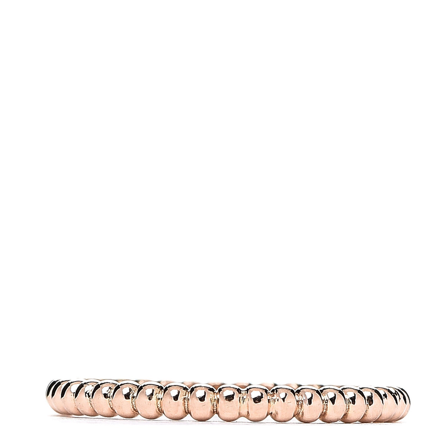 Van Cleef & Arpels 18K Rose Gold Small Perlee Ring 56 7.5 1 of 3