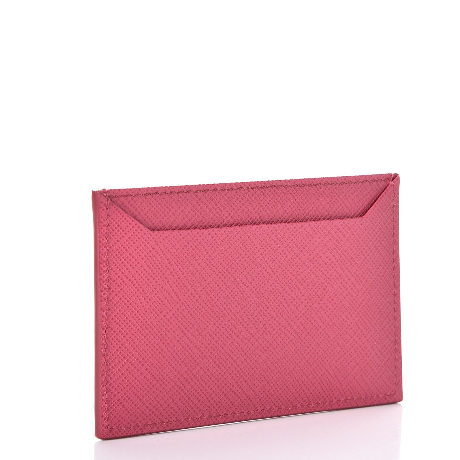 Prada Saffiano Metal Card Case Peonia 3 of 8