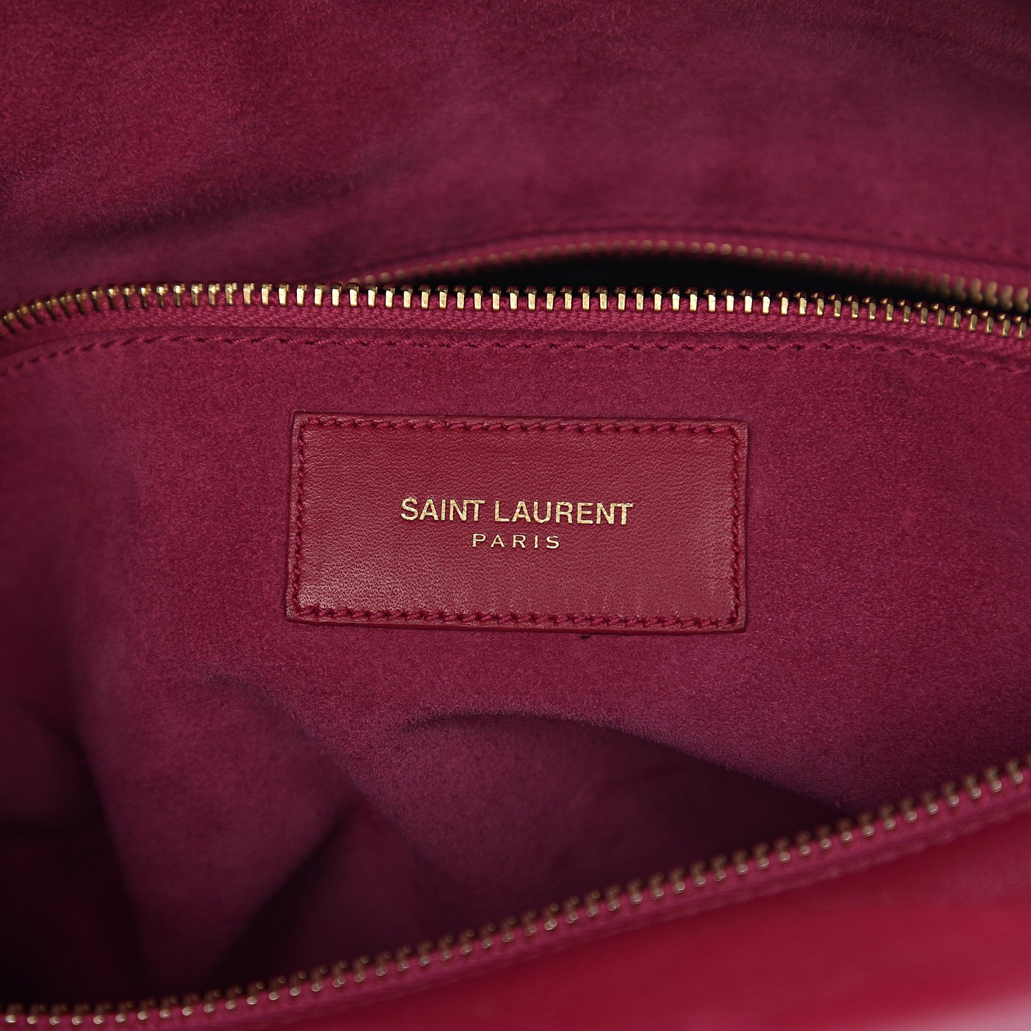 Saint Laurent Calfskin Classic Duffle 6 Fuchsia 5 of 15